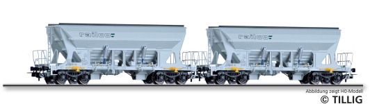 Tillig 01111 - TT - 2-tlg. Set Selbstentladewagen, Railco, Ep. VI